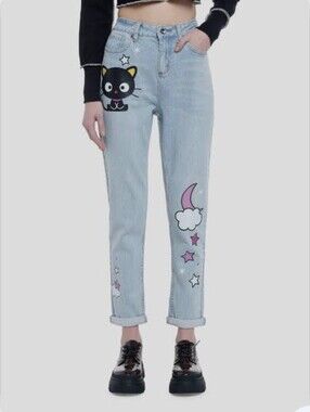 Sanrio Chococat Celestial Mom Jeans from Hot Topic Size 1 (XS)